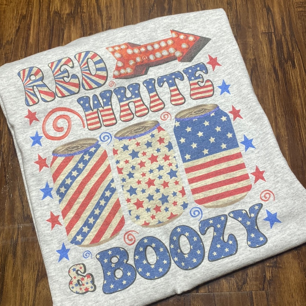 red white and boozy tshirt